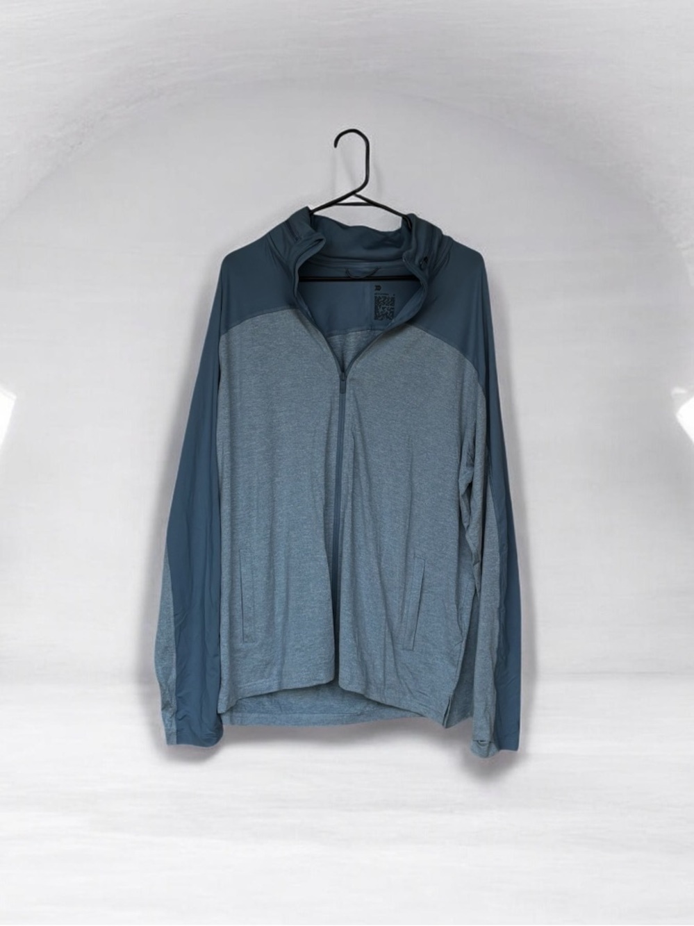 all in motion Men's Two-Tone Blue Full-Zip Hoodie